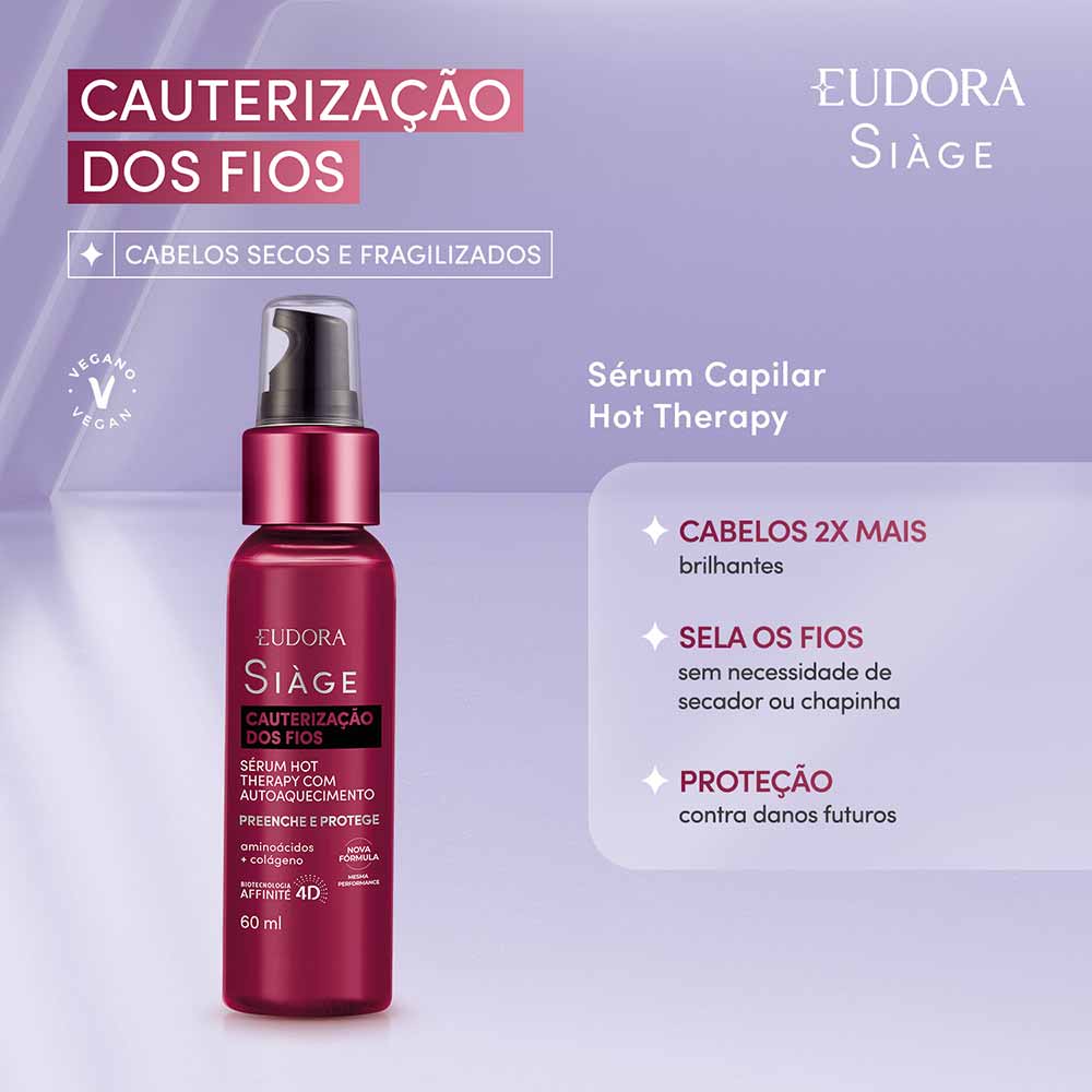 Eudora Siàge Cauterização dos Fios Hot Therapy – Sérum Autoaquecimento